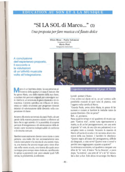 ED(JCATION AU SON ET A LA MUSIQUE "SI IA SOL di Marco..." (3