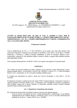 BANDO ASS SOCIALE - Ordine Assistenti Sociali