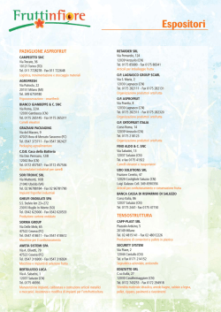 Espositori - Fruttinfiore