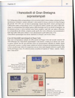 I francobolli di Gran Bretagna soprastampati