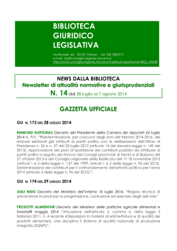news14 2014bgl - Consiglio Regionale della Toscana