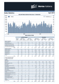 Sedex Statistics April 2014