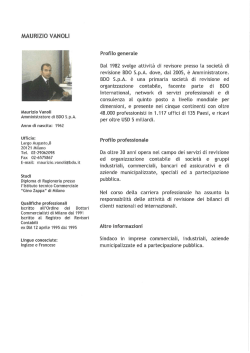 MAURIZIO VANOLI - Segrate Servizi SpA