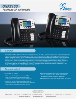 Caratteristiche. - Grandstream Networks