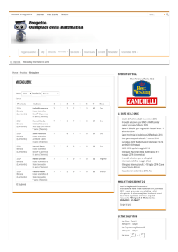 Medagliere Cesenatico