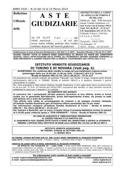 Boll.N10 dal 10 al 15 Marzo 2014
