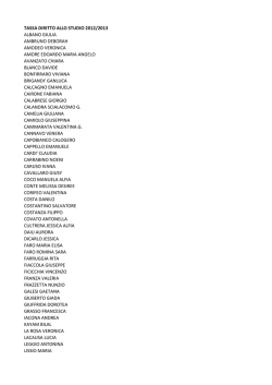 tassa diritto allo studio 2012/2013 albano giulia