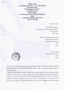 Lettera De Cicco - Sindacato UMUS