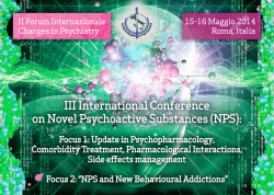 III International Conference on Novel Psychoactive Substances (NPS):