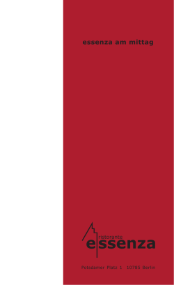 business lunch - ristorante essenza