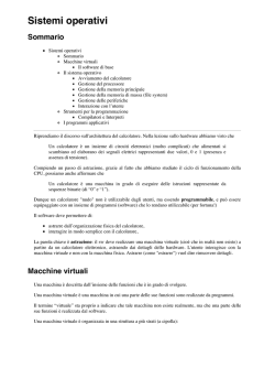 Elementi di Informatica - Sistemi operativi