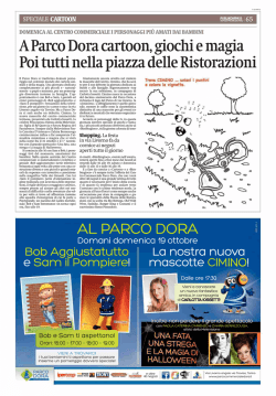 AParcoDoracartoon,giochiemagia PoituttinellapiazzadelleRistorazioni