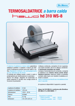 TERMOSALDATRICE a barra calda hd 310 WS-8