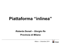 Piattaforma &ldquo;inlinea&rdquo; - Provincia di Milano
