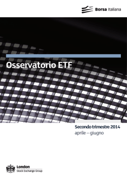 Osservatorio ETF - Borsa Italiana