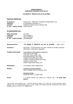 REGOLAMENTO OPERAZIONE A PREMI