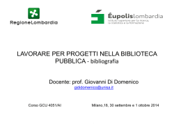 Bibliografia prof Di Domenico