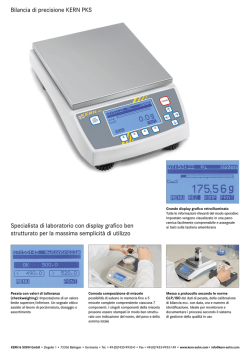 Bilancia di precisione KERN PKS Specialista di laboratorio con