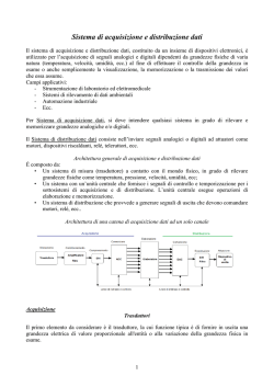 Sistema di acquisizione e distribuzione dati
