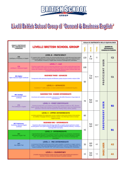 Livelli British School Group di General e Business English -web