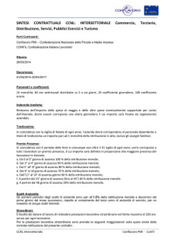 Sintesi CCNL Intersettoriale