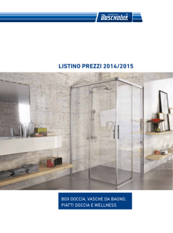 Listino Prezzi 2014 Box doccia
