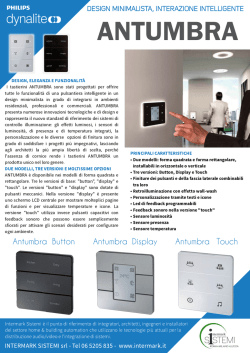 Tastierini ANTUMBRA - flyer in italiano