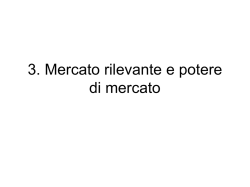 Mercato rilevante