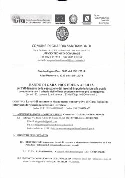 casa pal - Sito del Comune di Guardia Sanframondi