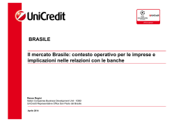 Il mercato Brasile: contesto operativo per le imprese e implicazioni