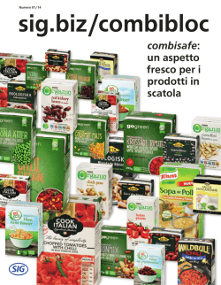 combisafe : un aspetto fresco per i prodotti in scatola