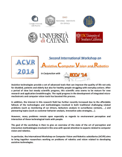 Second International Workshop on Assistive Computer Vision and