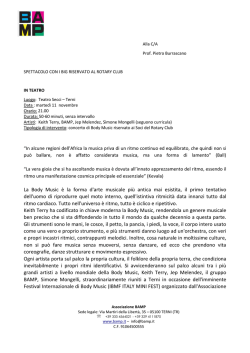 Body Music - Rotary Club Terni