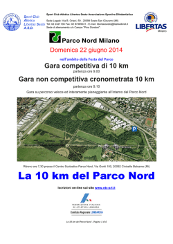 La 10 km del Parco Nord