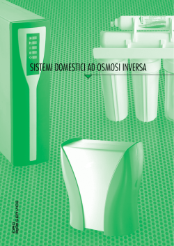 nuovi sistemi ad osmosi inversa da sottolavello