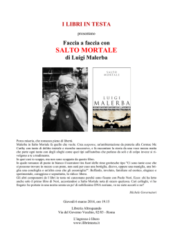 SALTO MORTALE - I libri in testa
