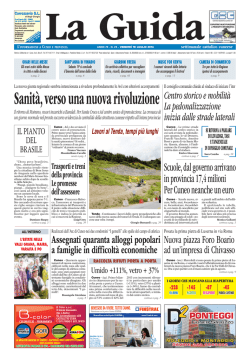 Sanit&agrave;, verso una nuova rivoluzione