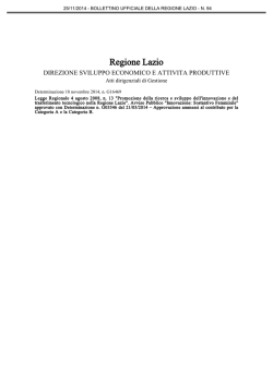 Determinazione 18 novembre 2014, n. G16469