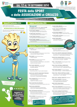 manifesto - creazzo basket