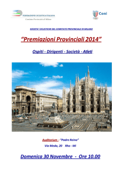 Rho premiazioni 2014 rev3 - CP Milano