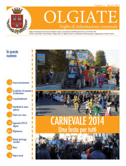 Giornale comunale marzo 2014