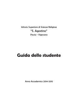 Guida dello Studente 2014-2015