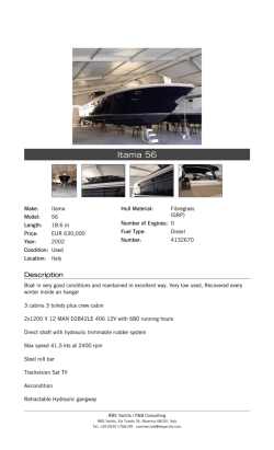 Itama 56 - RBS Yachts