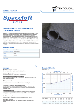 Scheda Tecnica Spaceloft Roll