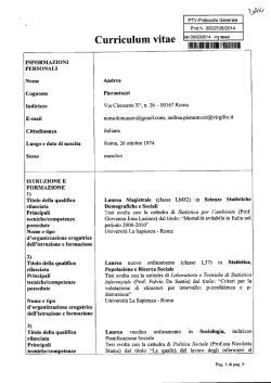 Pierantozzi Andrea - Policlinico Tor Vergata