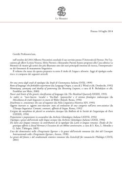 Nocentini - Lingua e divenire