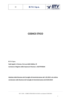 Scarica codice etico - Gruppo Battistolli