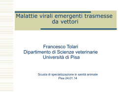 Malattie virali emergenti trasmesse da vettori