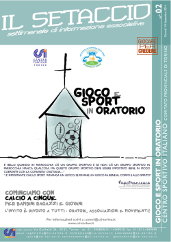 Setaccio 2 - CSI Torino