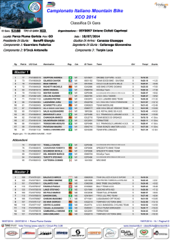 classifiche m1-m2 - Cicli Montanini